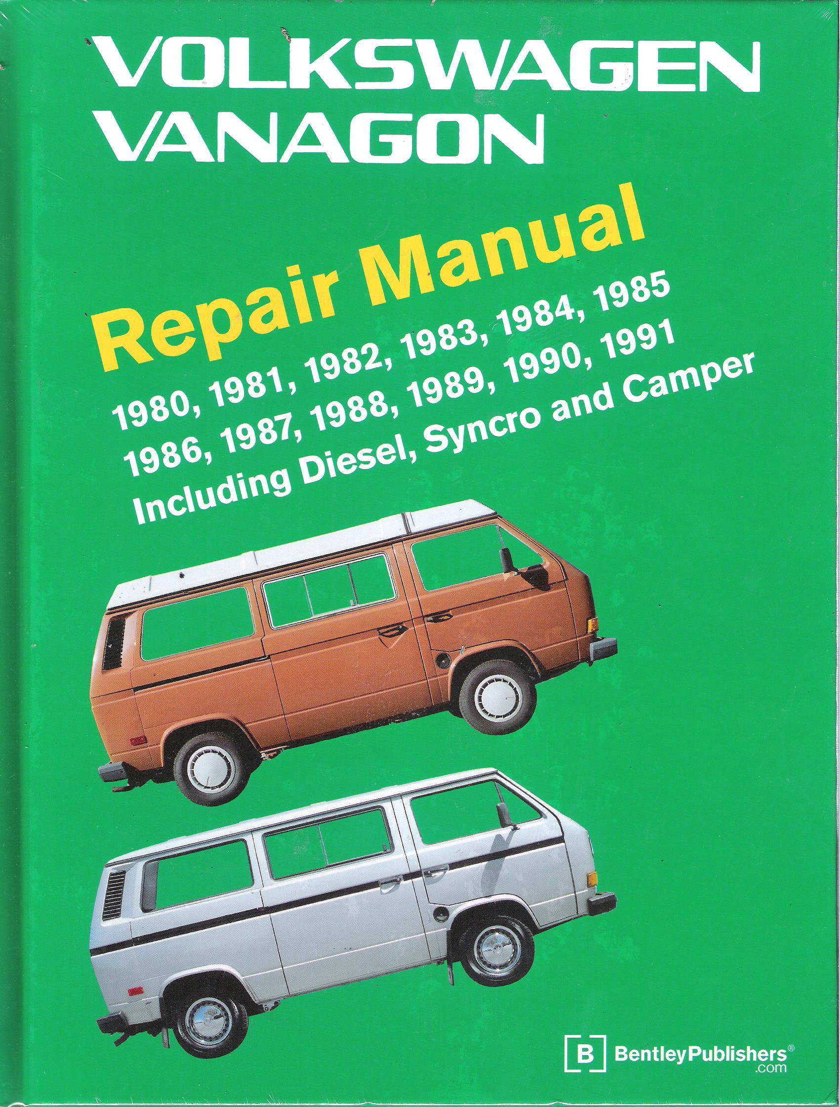 1980-1991 Volkswagen Vanagon Diesel Syncro And Camper Bentley Factory Service Repair Manual